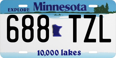 MN license plate 688TZL