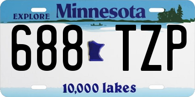 MN license plate 688TZP