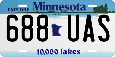 MN license plate 688UAS