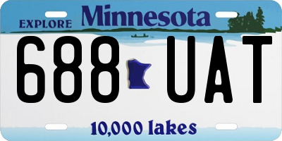 MN license plate 688UAT