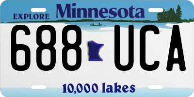 MN license plate 688UCA