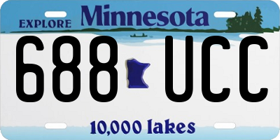 MN license plate 688UCC