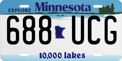 MN license plate 688UCG