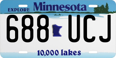 MN license plate 688UCJ