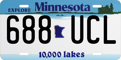 MN license plate 688UCL