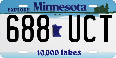 MN license plate 688UCT