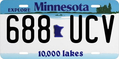 MN license plate 688UCV