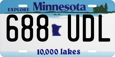 MN license plate 688UDL
