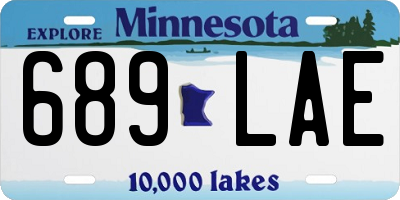 MN license plate 689LAE