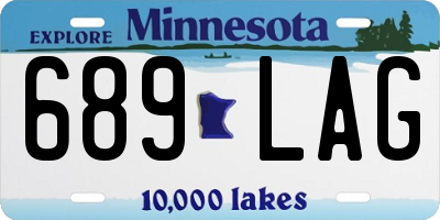 MN license plate 689LAG