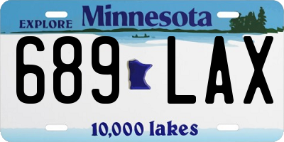MN license plate 689LAX