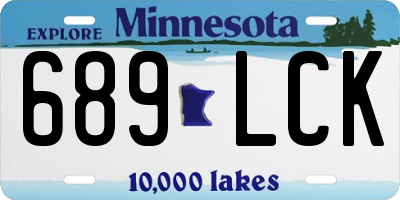 MN license plate 689LCK