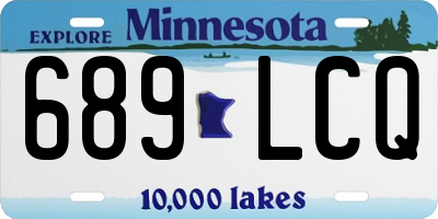 MN license plate 689LCQ