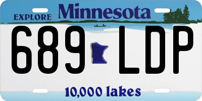 MN license plate 689LDP