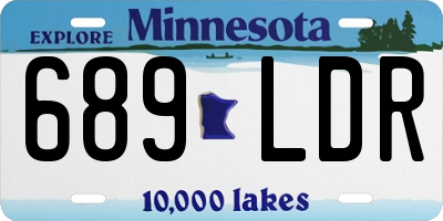 MN license plate 689LDR