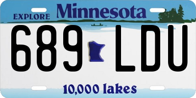 MN license plate 689LDU