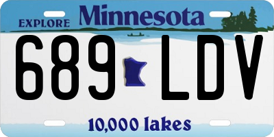 MN license plate 689LDV