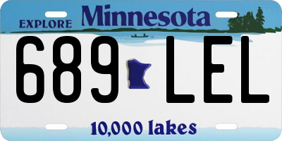 MN license plate 689LEL