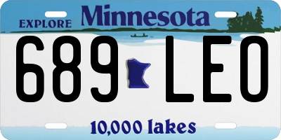MN license plate 689LEO