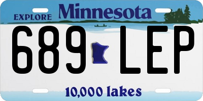 MN license plate 689LEP