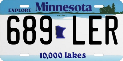 MN license plate 689LER