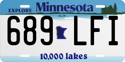 MN license plate 689LFI