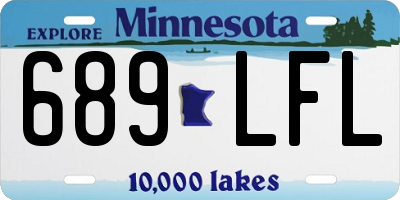 MN license plate 689LFL