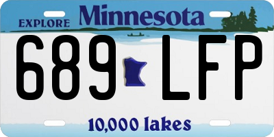 MN license plate 689LFP