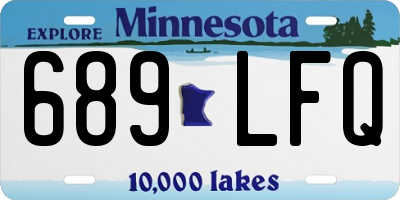 MN license plate 689LFQ