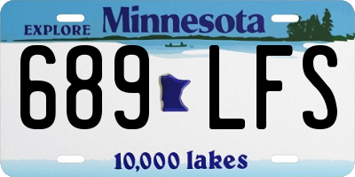 MN license plate 689LFS