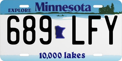 MN license plate 689LFY