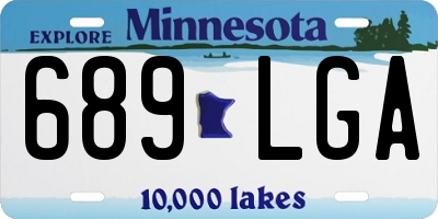 MN license plate 689LGA