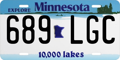 MN license plate 689LGC