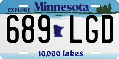 MN license plate 689LGD