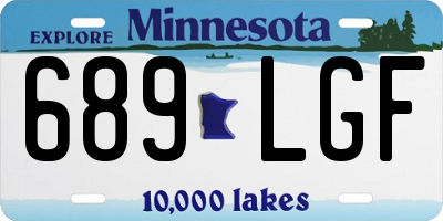MN license plate 689LGF