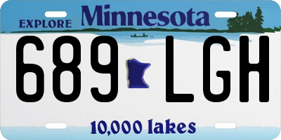 MN license plate 689LGH