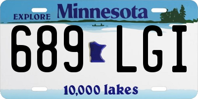 MN license plate 689LGI