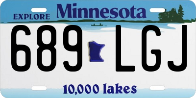 MN license plate 689LGJ