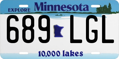 MN license plate 689LGL
