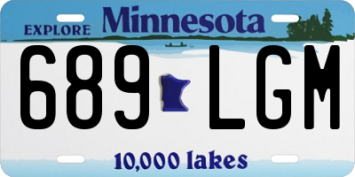 MN license plate 689LGM