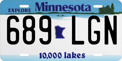 MN license plate 689LGN