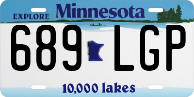 MN license plate 689LGP