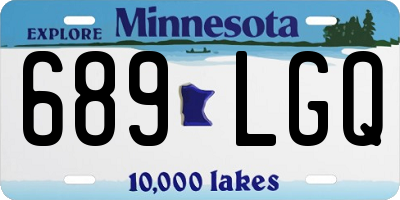 MN license plate 689LGQ