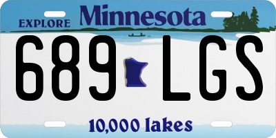 MN license plate 689LGS