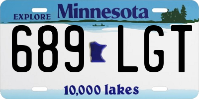 MN license plate 689LGT