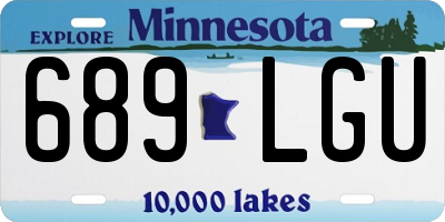 MN license plate 689LGU