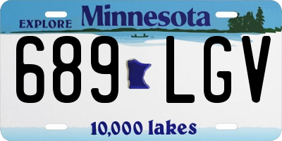 MN license plate 689LGV