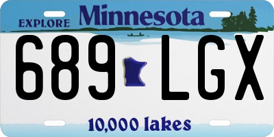 MN license plate 689LGX