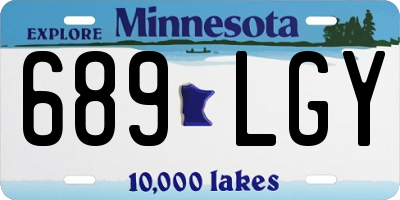 MN license plate 689LGY