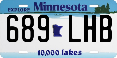 MN license plate 689LHB